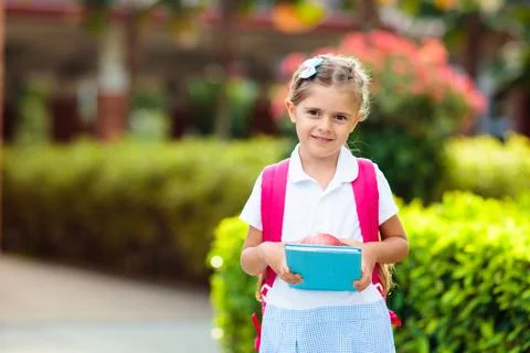 Child going back to school, year start Foto stock