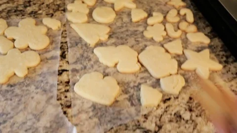 Child Grabs a Cookie Off Kitchen Counter Stock Footage 83793533
