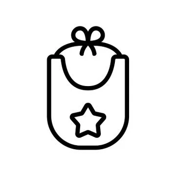 Child grooming icon vector. Isolated contour symbol illustration Illustrazione stock