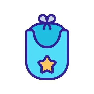 Child grooming icon vector. Isolated contour symbol illustration 스톡 일러스트