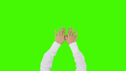 Child hands chroma key set Video stock 95545328