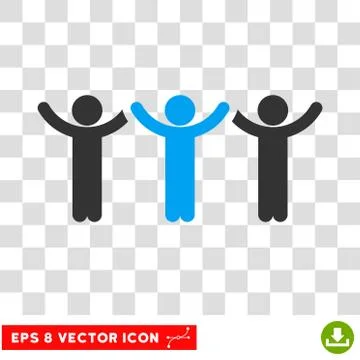 Child Hands Up Roundelay Vector Eps Icon Stockillustratie