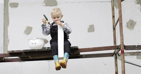 Child helping parents. Stock Footage 143637490