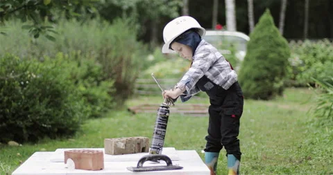 Child helping parents. Stock Footage 143695832