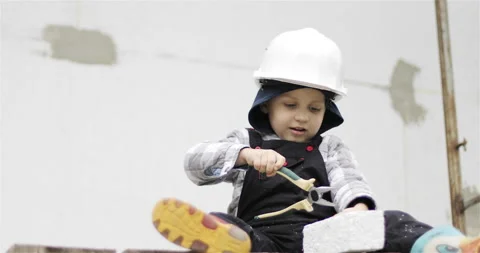 Child helping parents. Stock Footage 143697980