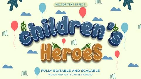 Child hero Stock Illustration
