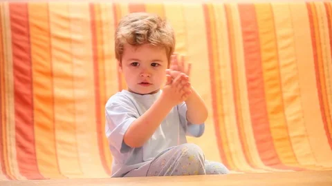 Child at Clap your Stock Video Pond5