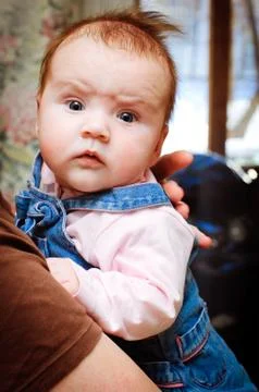 The child in the home Stock Photos