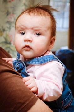 The child in the home Stock Photos