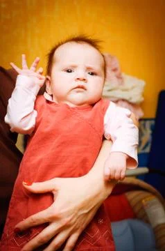 The child in the home Stock Photos
