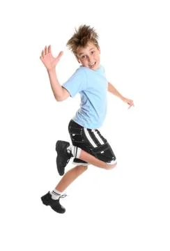 Child hopping Stock Photos