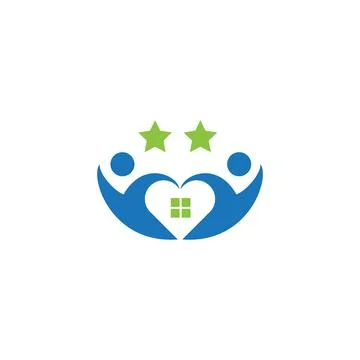 CHILD HOUSE Letter monogram Initial Logo Design Template Vector Illustratio.. Stock Illustration