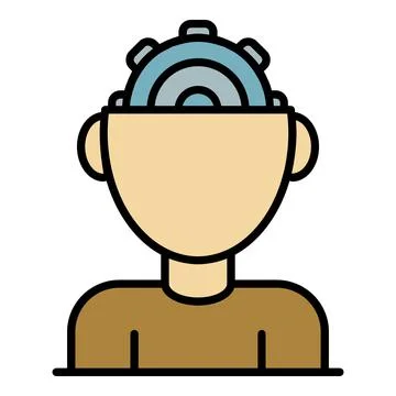 Child interactive learning icon color outline vector Stock Illustration