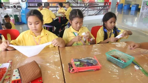 Child invention student Elementary School Stock Footage 52263006