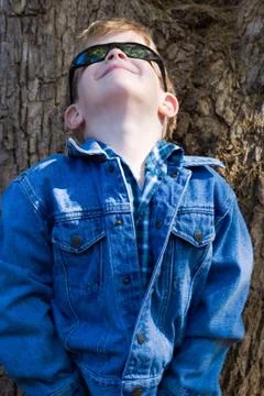 Child in jeans Stock Photos