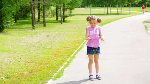 Child jumps Stock-Footage 25591655