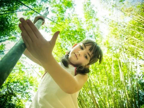 Child in the jungle Stock Photos