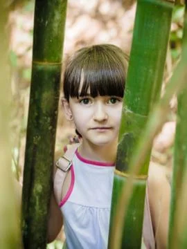 Child in the jungle Stock Photos