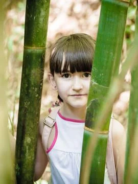 Child in the jungle Stock Photos