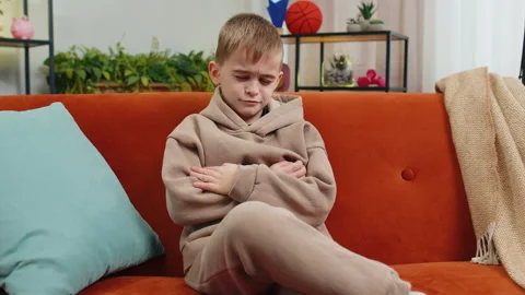 Child kid boy use smartphone, playing game loses surprised lottery result fail Video stock 260408188