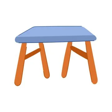 Child kid table cartoon vector illustration Stockillustratie