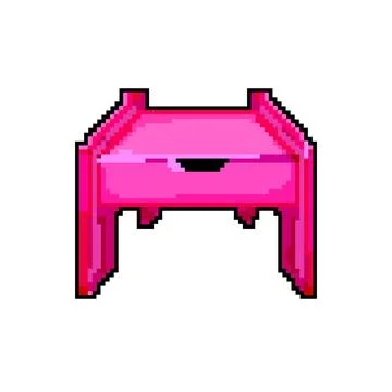 Child kid table game pixel art vector illustration Stock Illustration