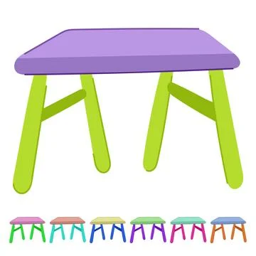 Child kid table vector cartoon graphic Stock Illustration