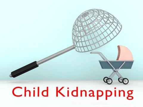 Child Kidnapping concept Stock Illustration