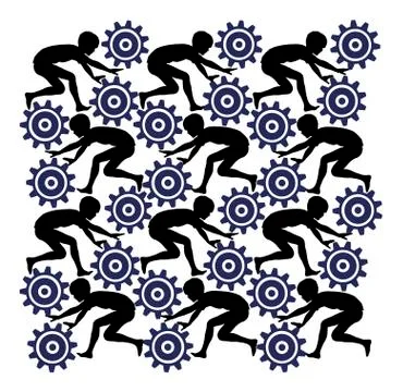 Child Labor Exploitation Illustrazione stock