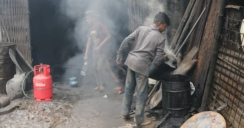 Child labor Stock Footage 118737990