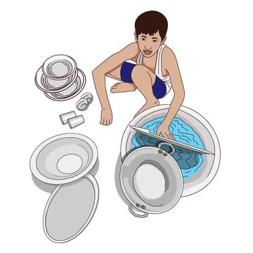 Child Labor Illustrazione stock