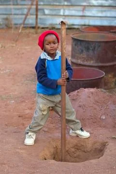 Child labor Foto stock