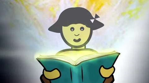 A child learning. Animation with sound. Stock Footage 40321125