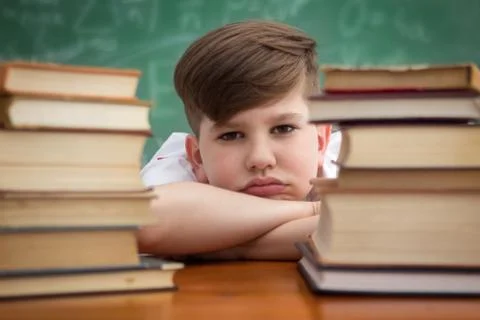 Child with learning difficulty 写真素材