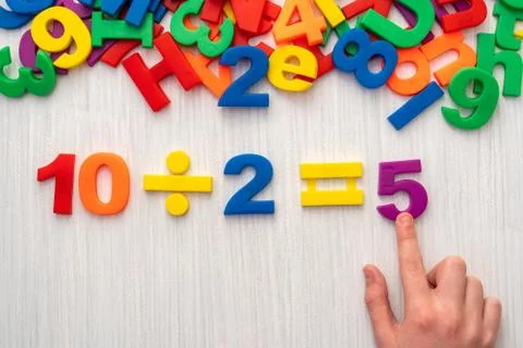 Child Learning Math Stock Photos