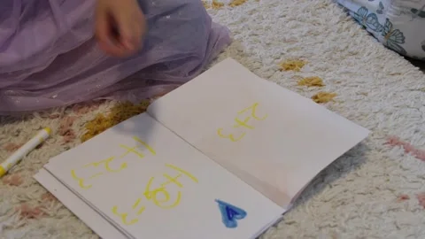 Child learning math San Francisco CA USA October 19 2025 Stock-Footage 318943343