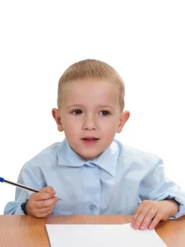 Child learning Foto stock