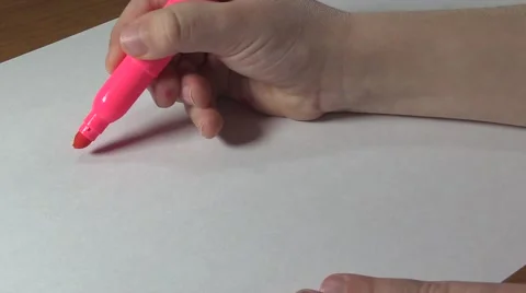 The child learns to write Stock Footage 47922902