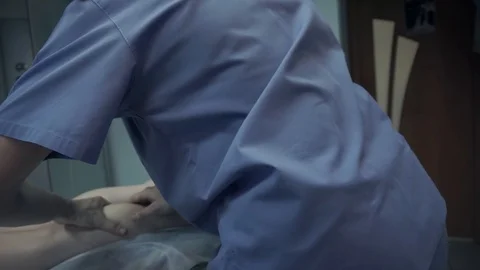 Child leg massage Stock Footage 87825517