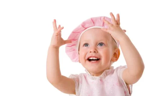 Child Looking Up Foto stock