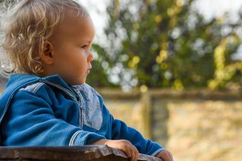 Child looks away Stock Photos