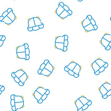 Child lunchbox vector seamless pattern color Stock Illustration