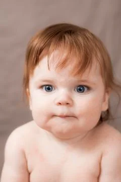 Child making a face Stock Photos