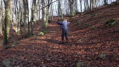 Child in nature 스톡 동영상 143385836