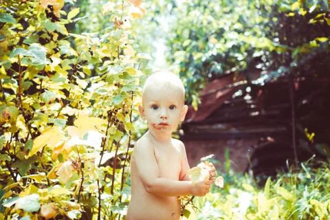 Child in nature Stock Photos