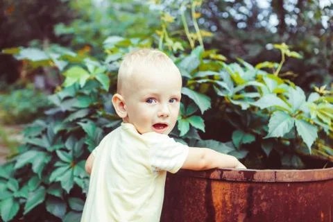 Child in nature Stock Photos