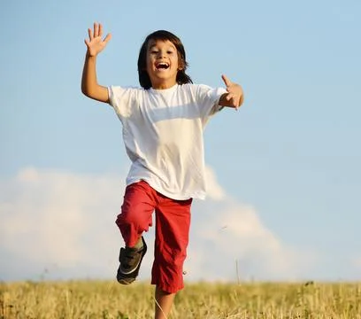 Child in nature Stock Photos