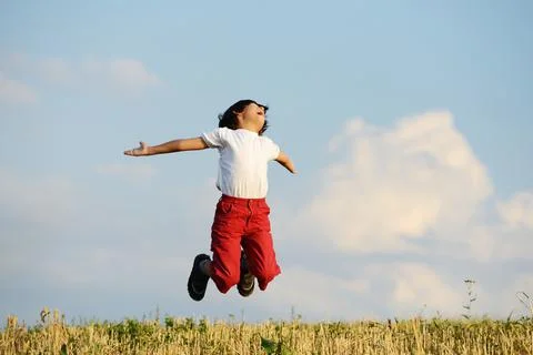 Child in nature Stock Photos