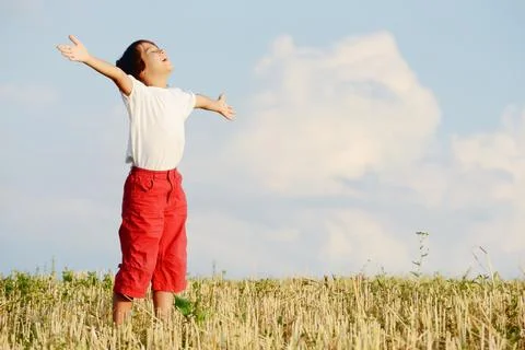 Child in nature Stock Photos
