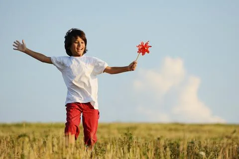 Child in nature Stock Photos